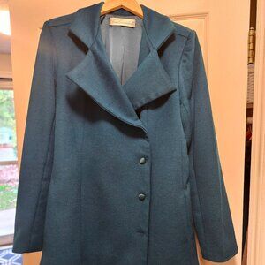 Teresa Crowninshield blue pea coat